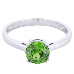 Emerald Promise Ring 10K Gold / 1.9 Grams