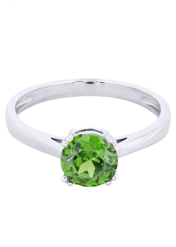 Emerald Promise Ring 10K Gold / 1.9 Grams